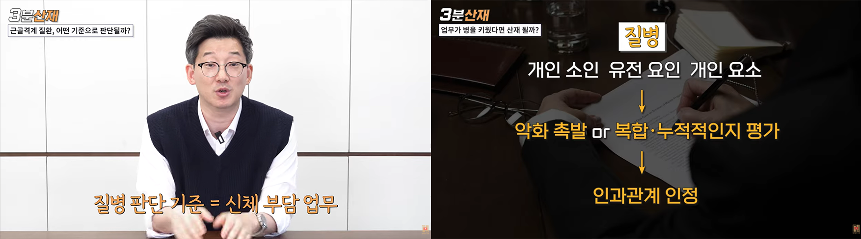 요추산재 근골격계질환 핵심 요건 안내